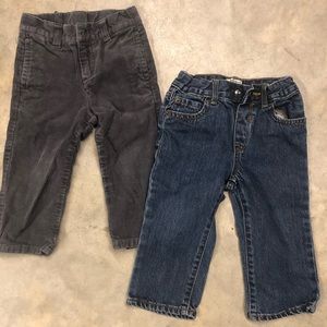 2 pairs of toddler pants